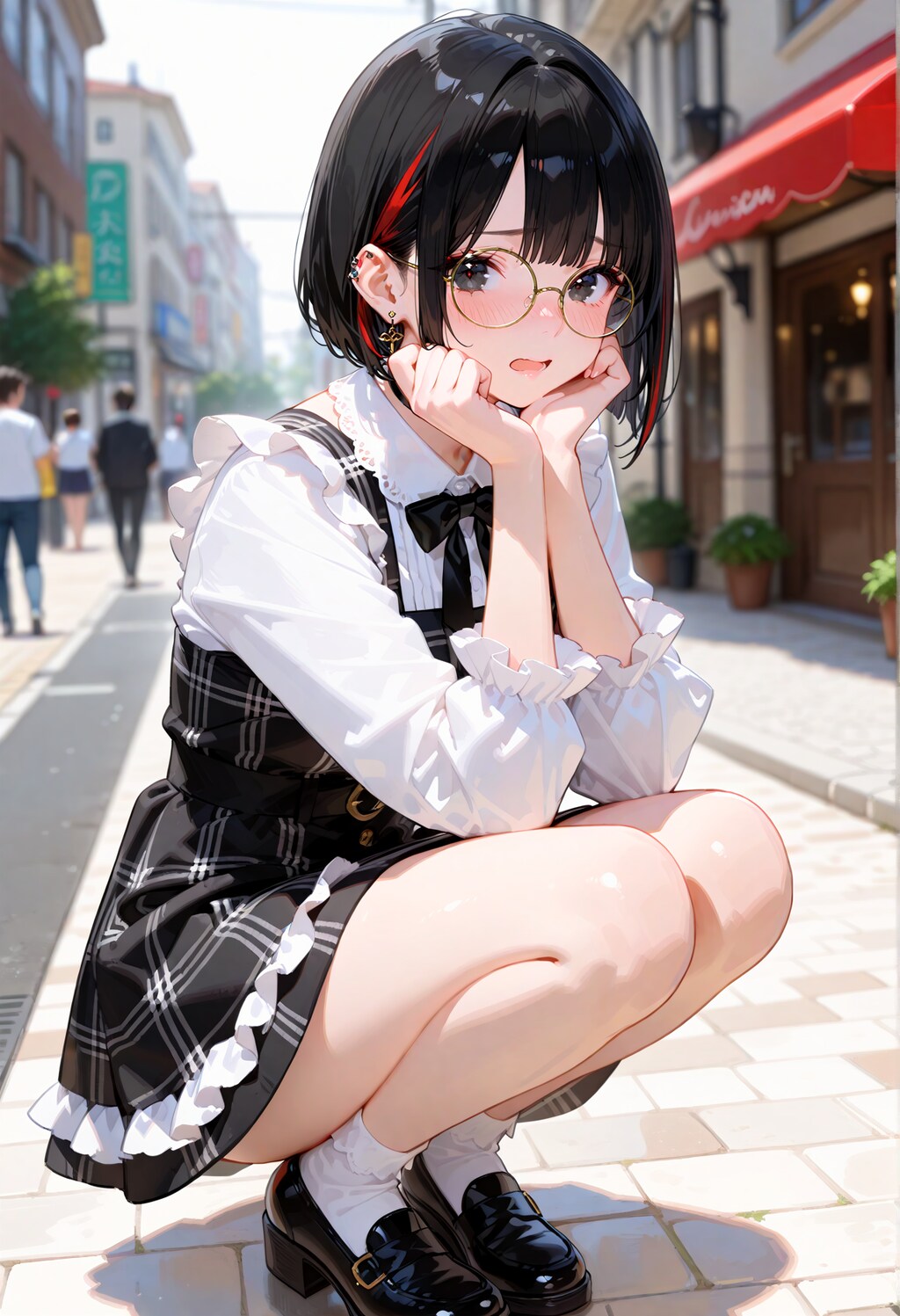 普段着ないタイプの服。