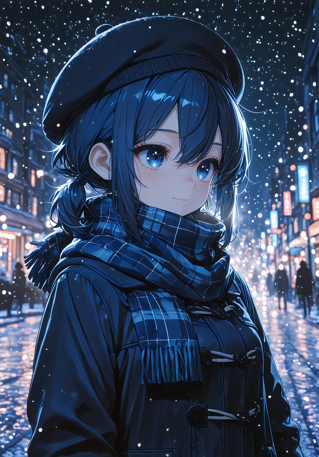 雪降る街の静かな時間