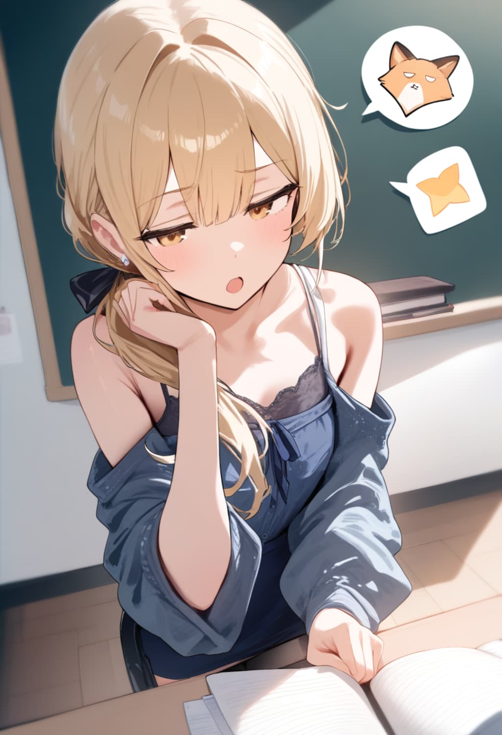 ジト目ときつね