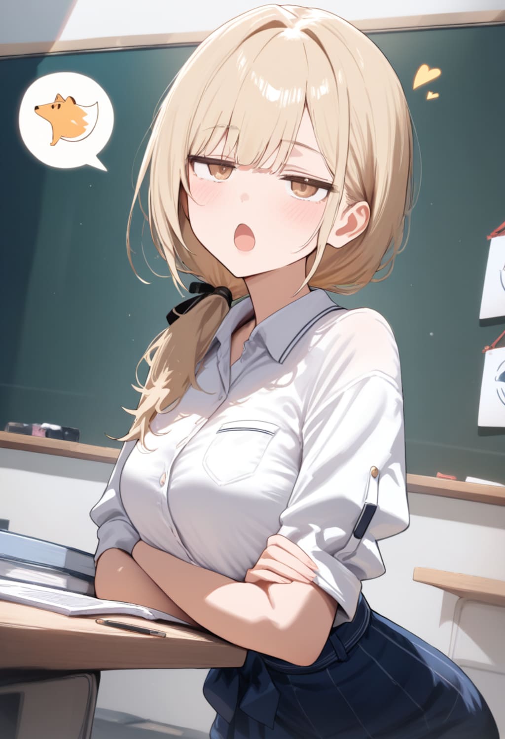 ジト目ときつね