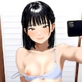 試着室で自撮りするC 2枚目