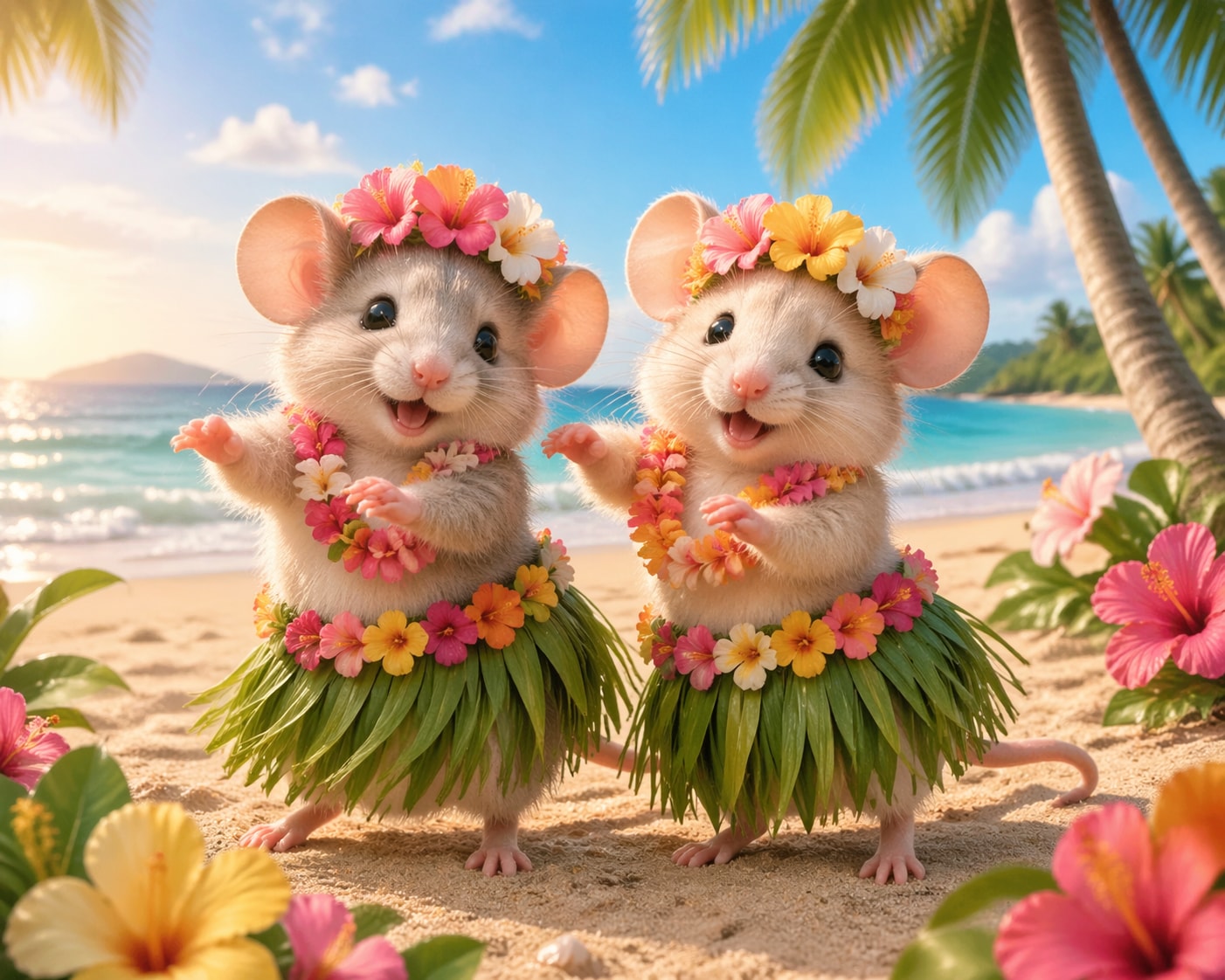 【動物】南国へようこそ | の人気AIイラスト・グラビア
