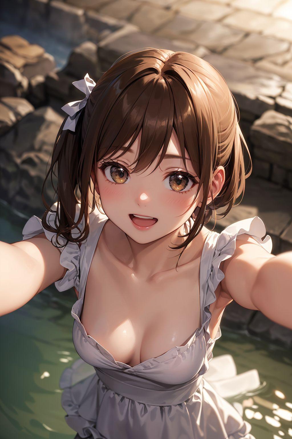 冷た～い！