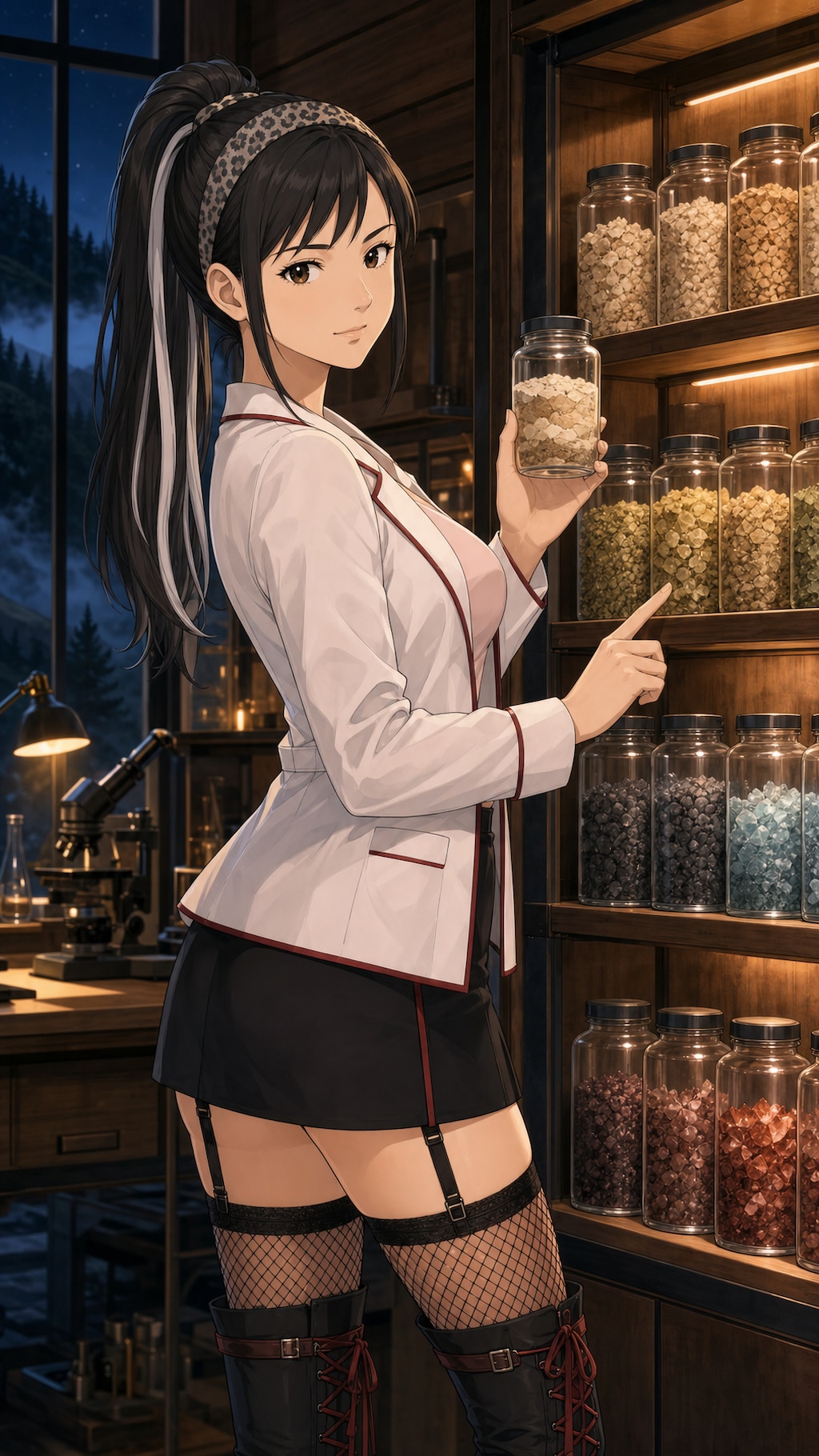 黄昏を纏う高原の観測者