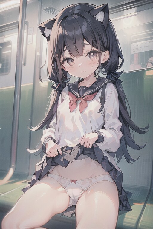 ねぇ...、もぅ駅ついちゃうよぉ。。
