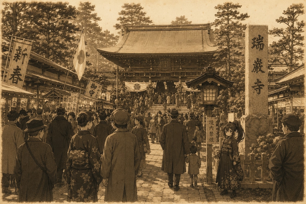 正月の瑞巌寺