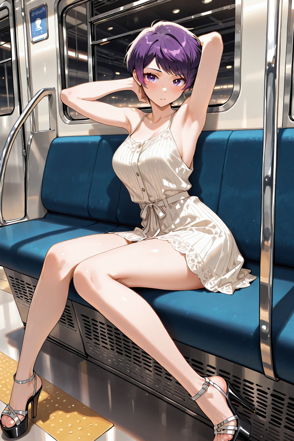 電車内は涼しいね💓