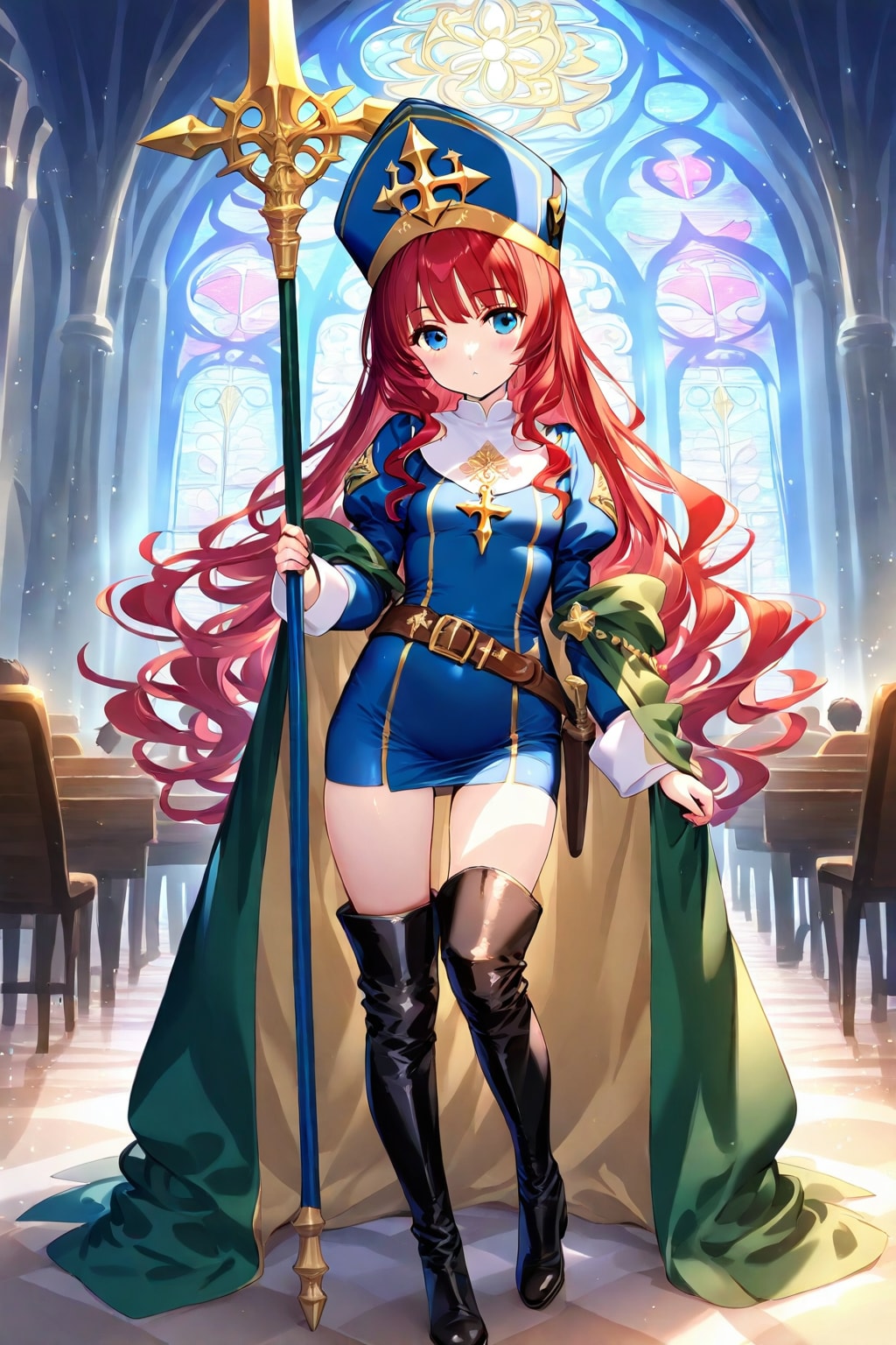 聖教会の高位聖女、神聖騎士団の指導者1-5 | の人気AIイラスト・グラビア