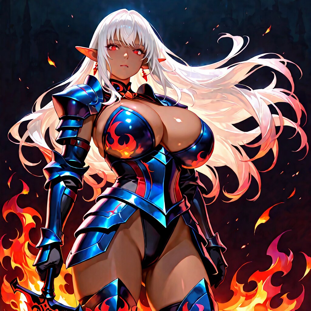炎の中心に立つ魔界騎士フィアレーネ・エクサリオン