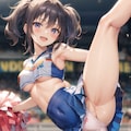 【ミニ写真集】 私はあなたの人生を応援します！I字巨乳開脚チアガール 3枚目
