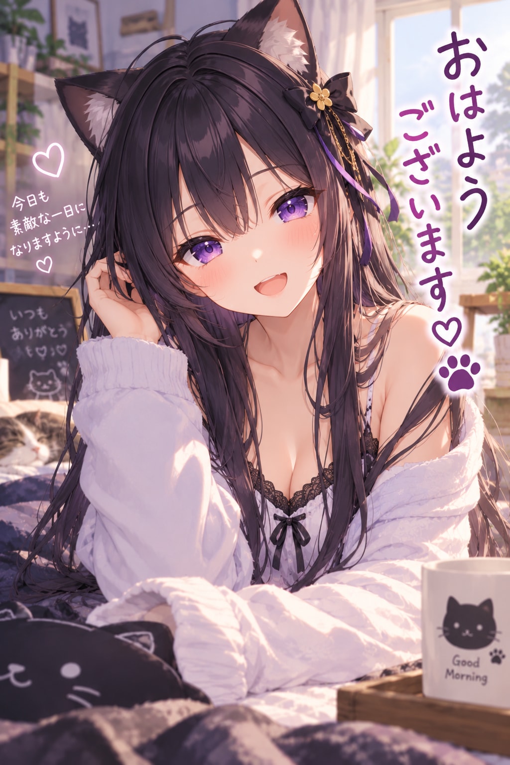 黒ミオのおはよう | の人気AIイラスト・グラビア