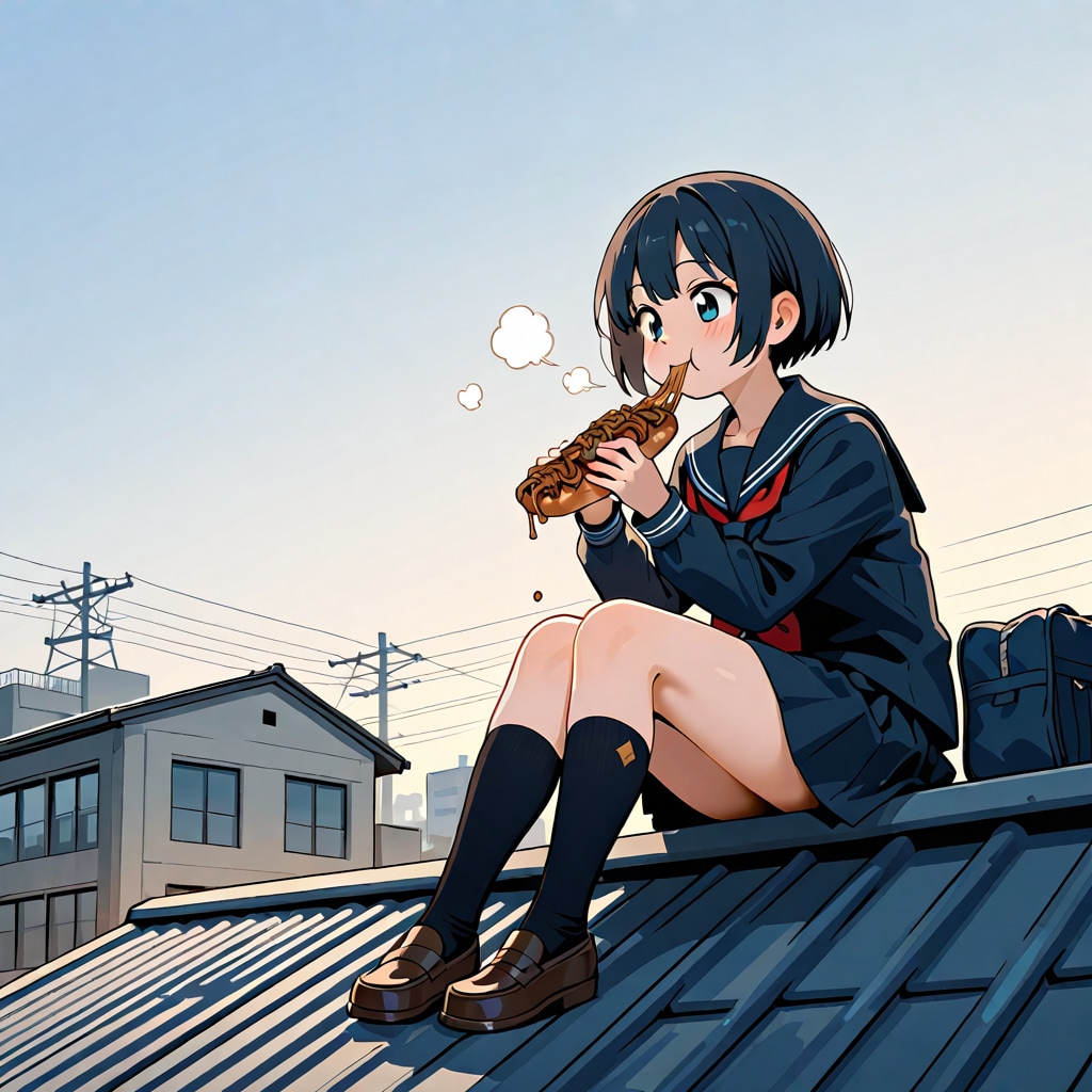 一人ぼっちで屋上