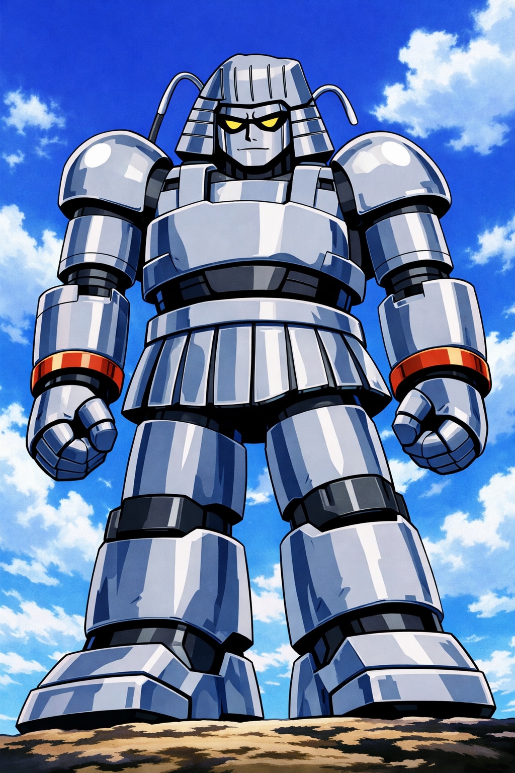 うろ覚え ロボット うろ覚え ジャイアントのなんとかロボット 書いてもらってChatGPTにイラストにしてもらいましたよ…｡