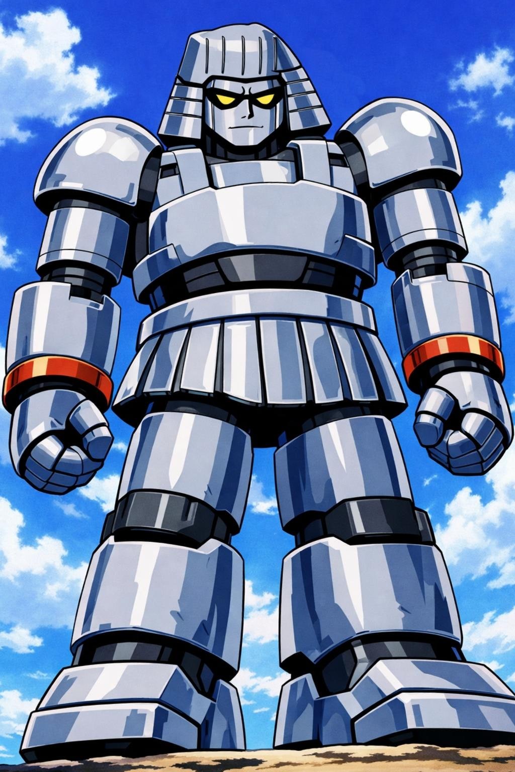 うろ覚え ロボット うろ覚え ジャイアントのなんとかロボット 書いてもらってChatGPTにイラストにしてもらいましたよ…｡