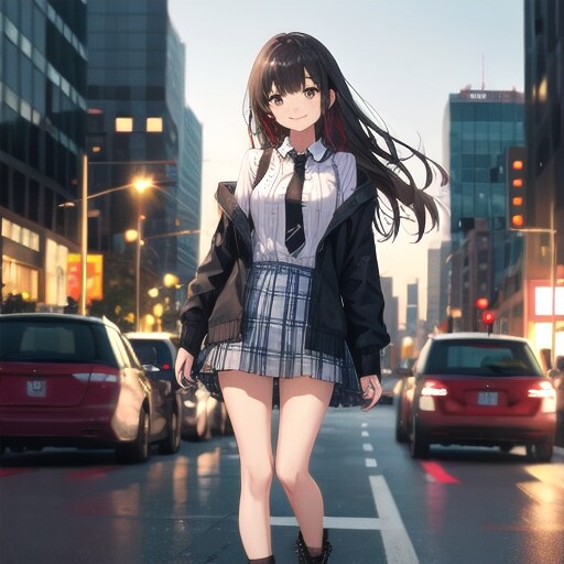道路の中心を歩く