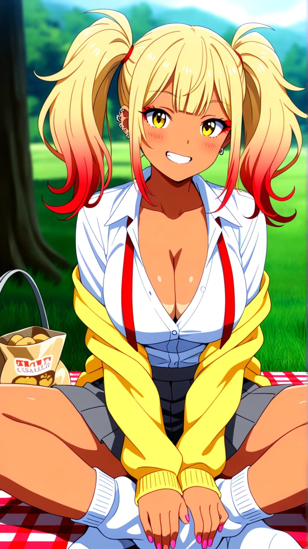 ギャル子　ピクニックとじゃがいもin seaART
