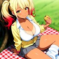 ギャル子　ピクニックとじゃがいもin seaART 3枚目