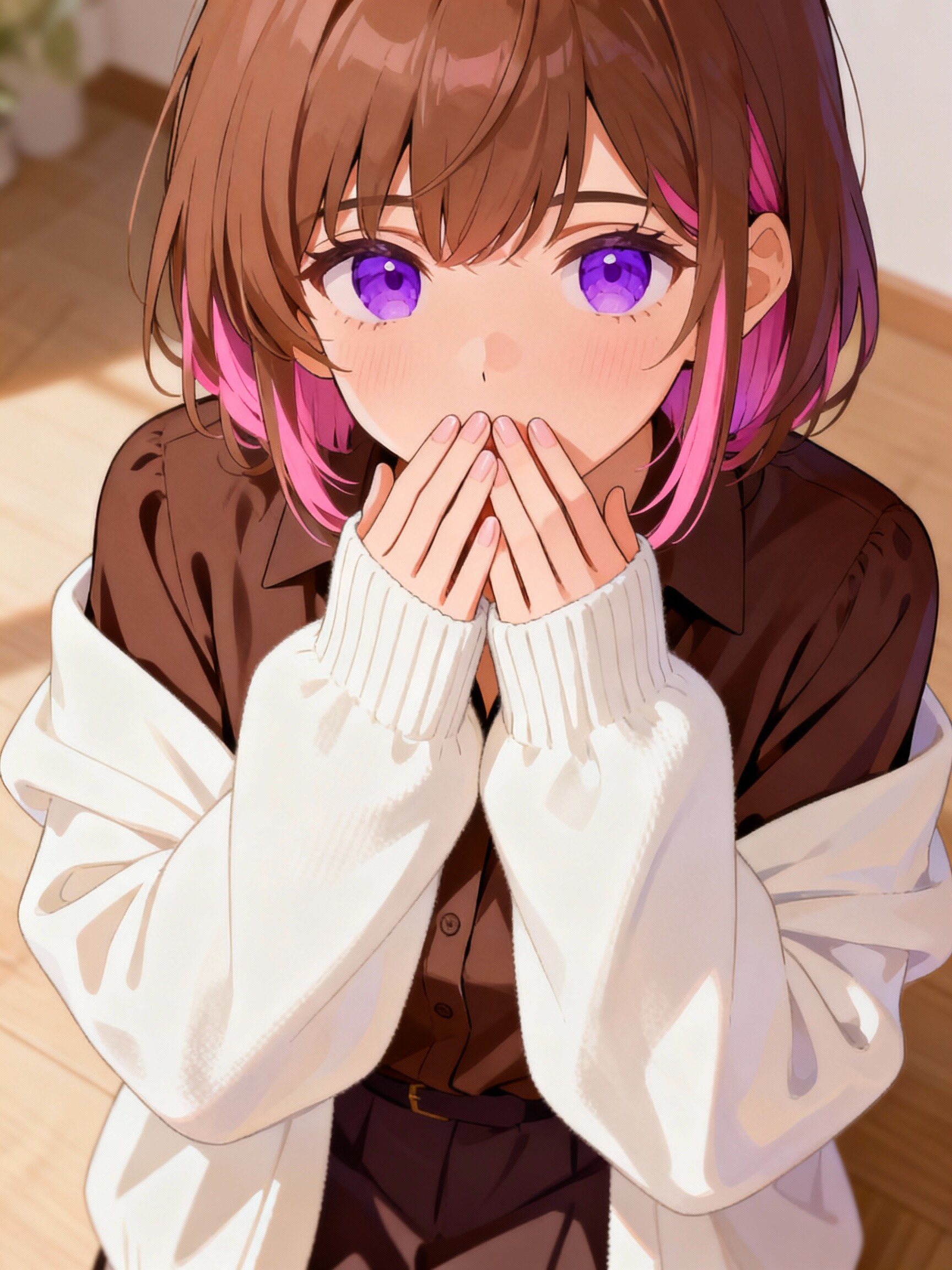 「萌え袖」に挑戦 | の人気AIイラスト・グラビア