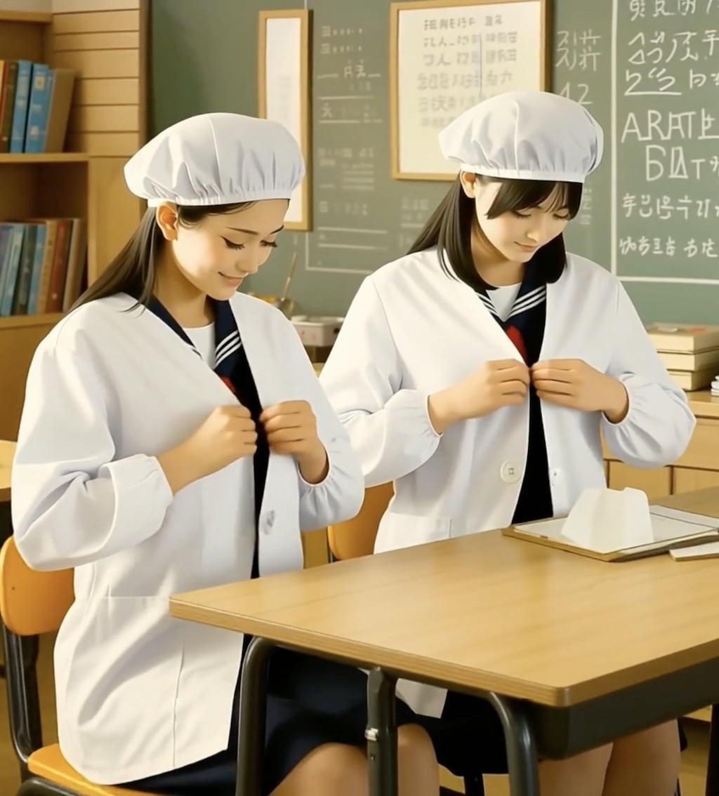 給食当番（脱衣編2/2）