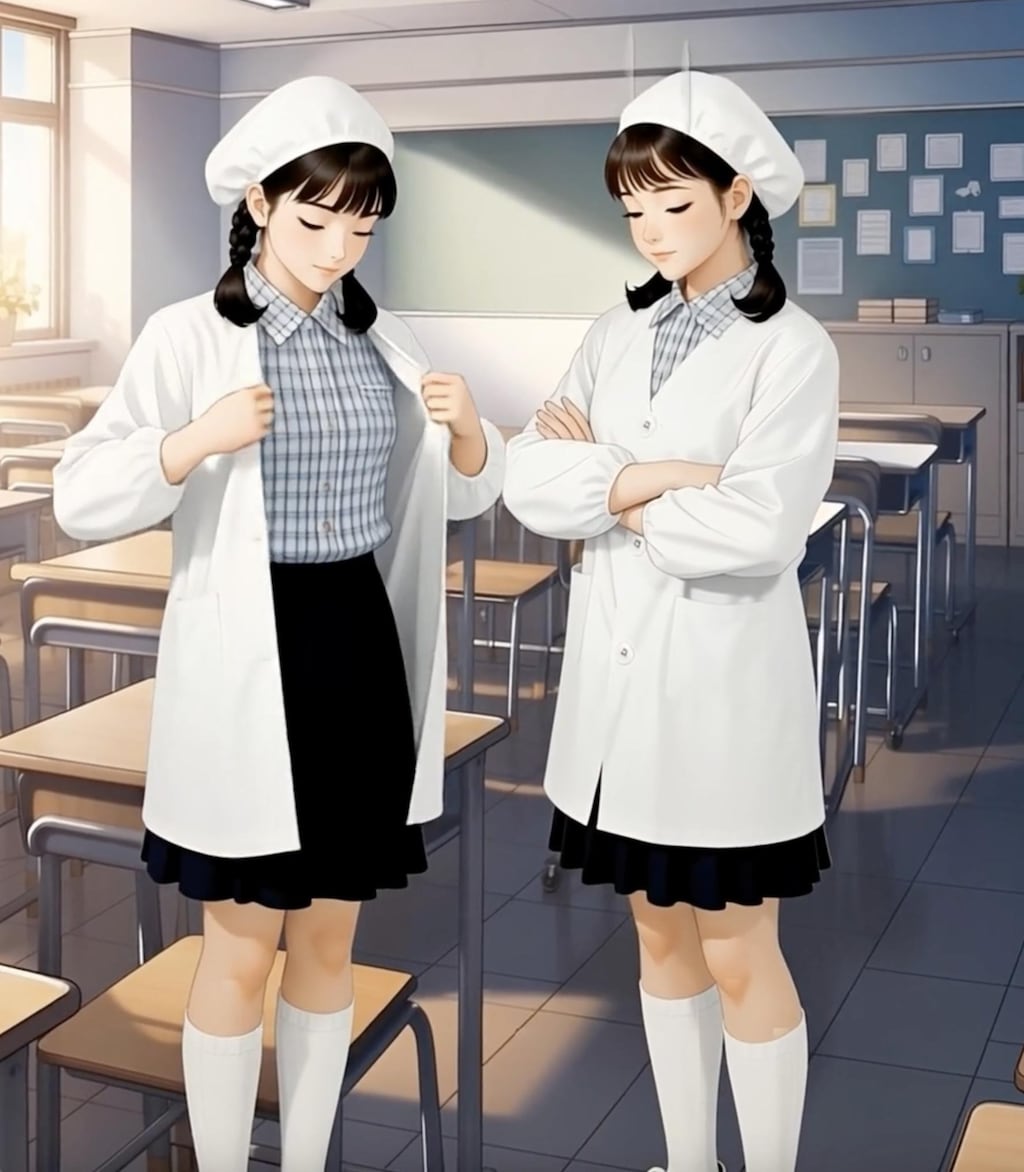 給食当番（脱衣編2/2）