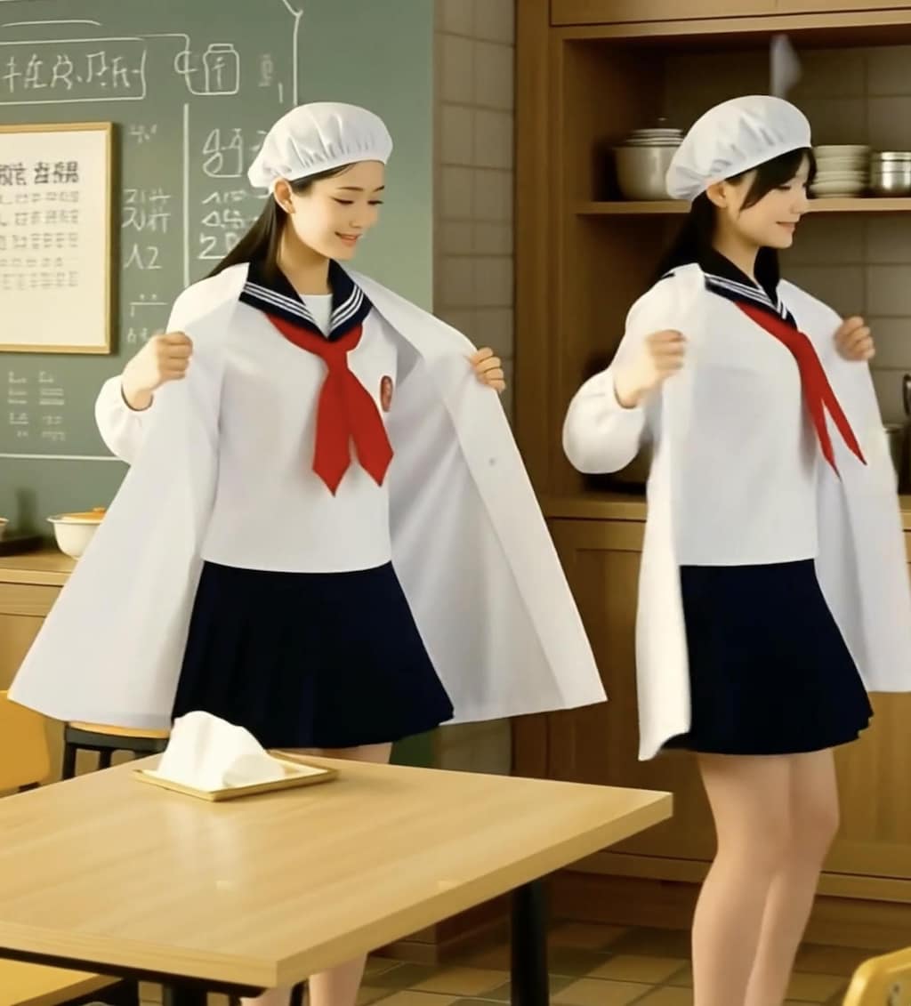 給食当番（脱衣編2/2）