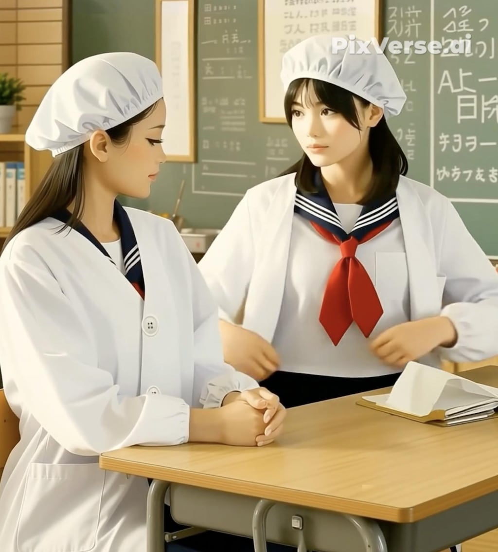 給食当番（脱衣編2/2）