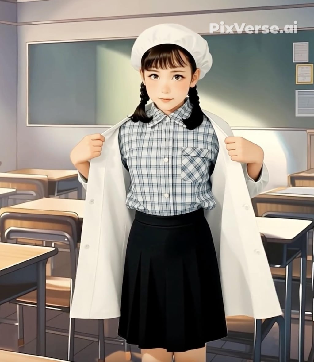 給食当番（脱衣編2/2）