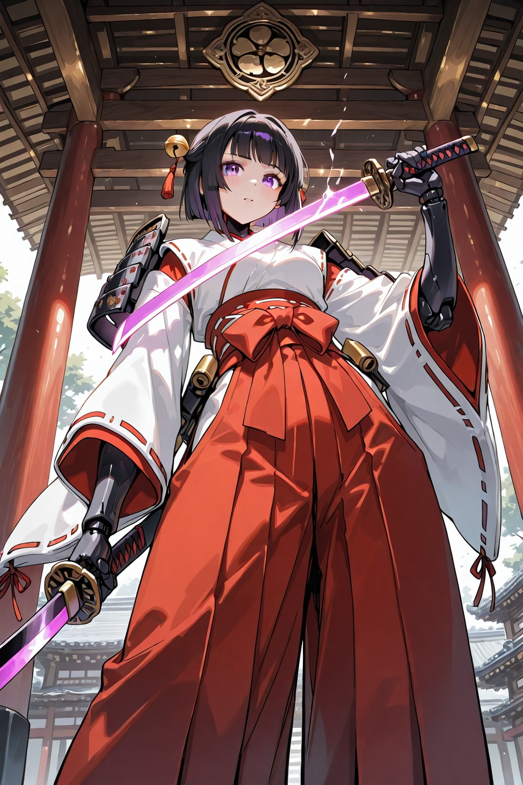 メカ巫女 | の人気AIイラスト・グラビア