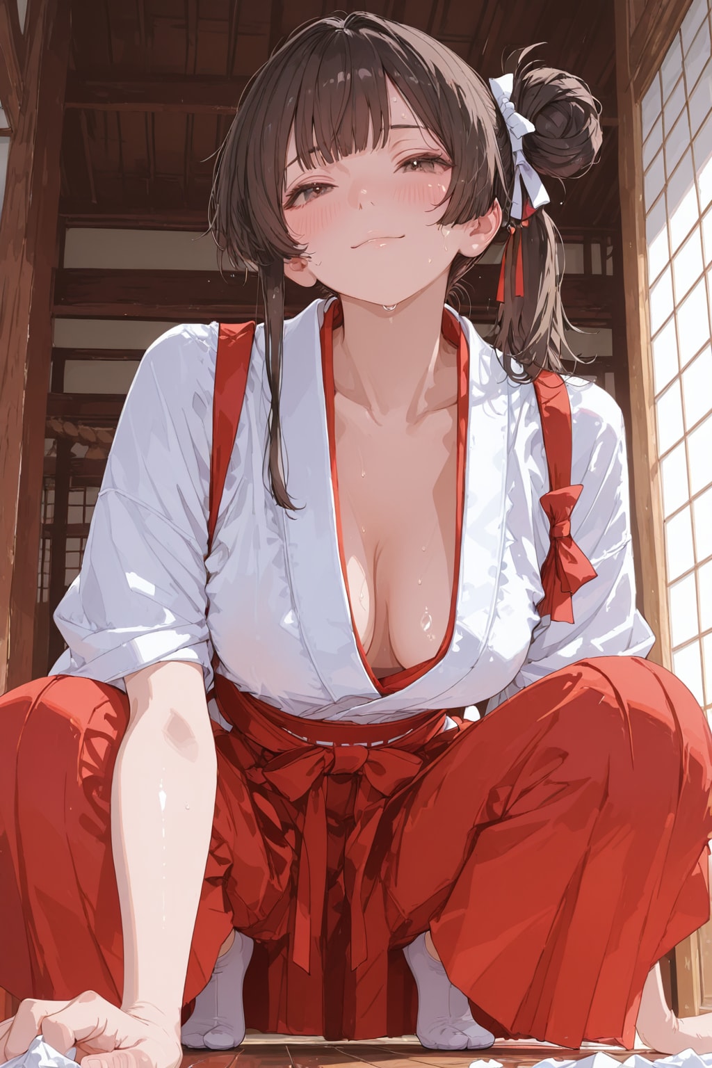 試作 「APRICOT」 床拭き掃除巫女さん。R
