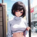 へそ出しニット 2枚目
