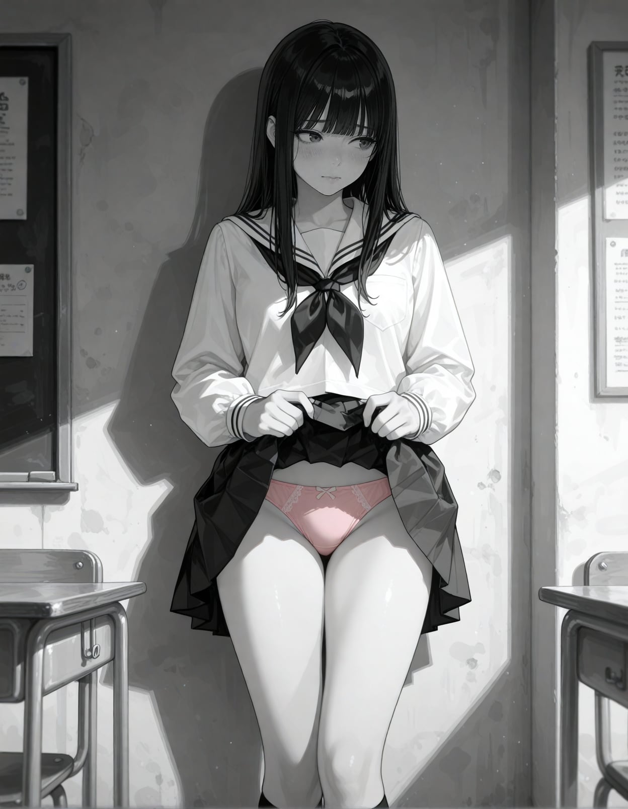 パンツだけ色が乗る世界