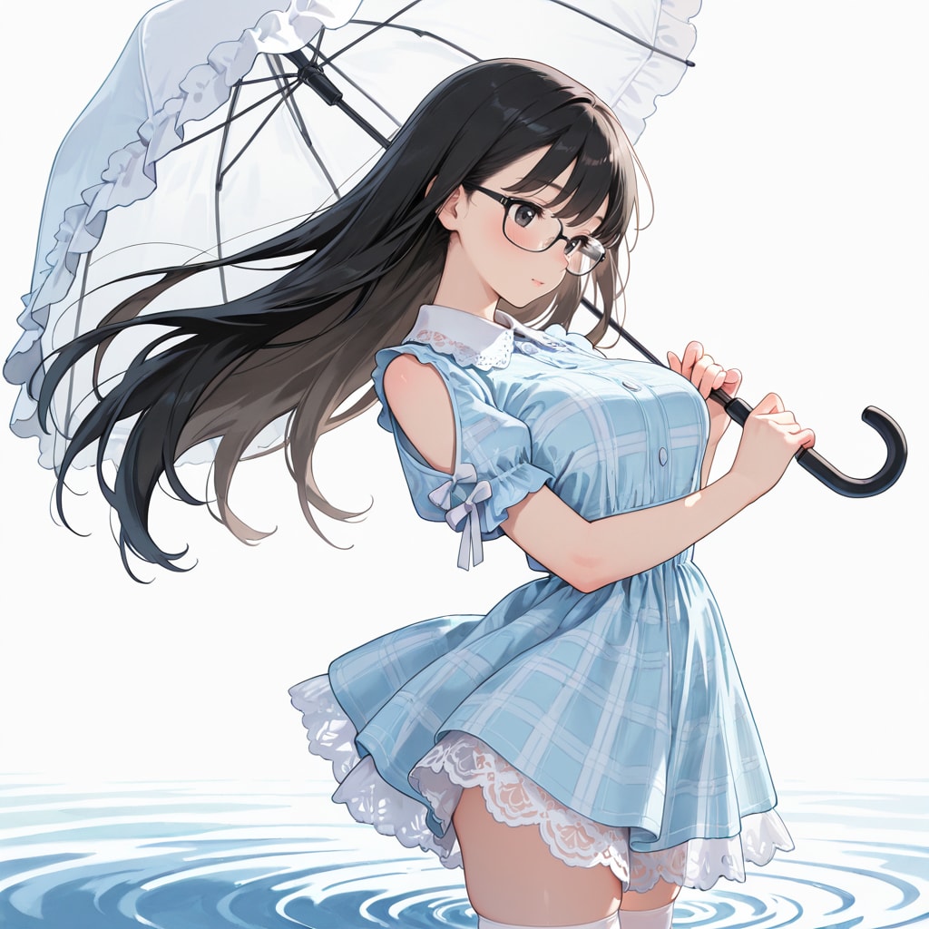 詩織ちゃん、雨の日に…