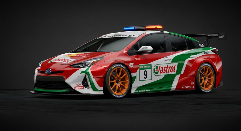 カストロールプリウスレーシングカーのセーフティーカー