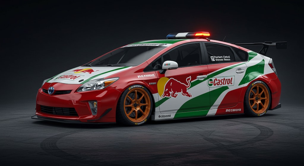 カストロールプリウスレーシングカーのセーフティーカー