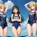 日本の夏、スク水の夏 2枚目