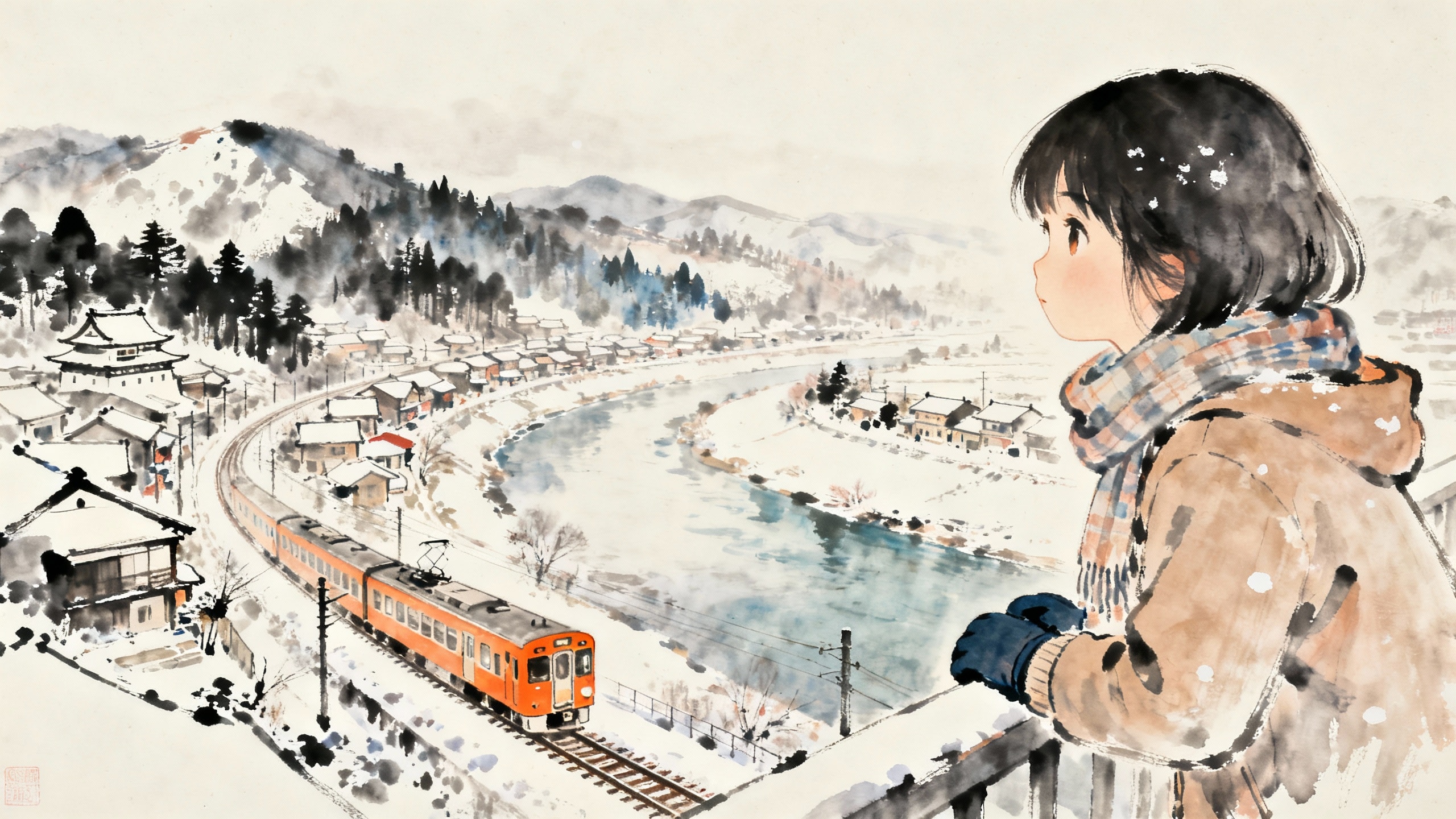 雪景色 | の人気AIイラスト・グラビア