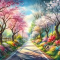 春の田舎道 4枚目
