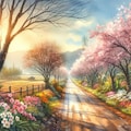 春の田舎道 2枚目