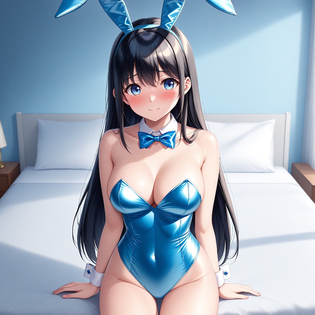 青バニーガール