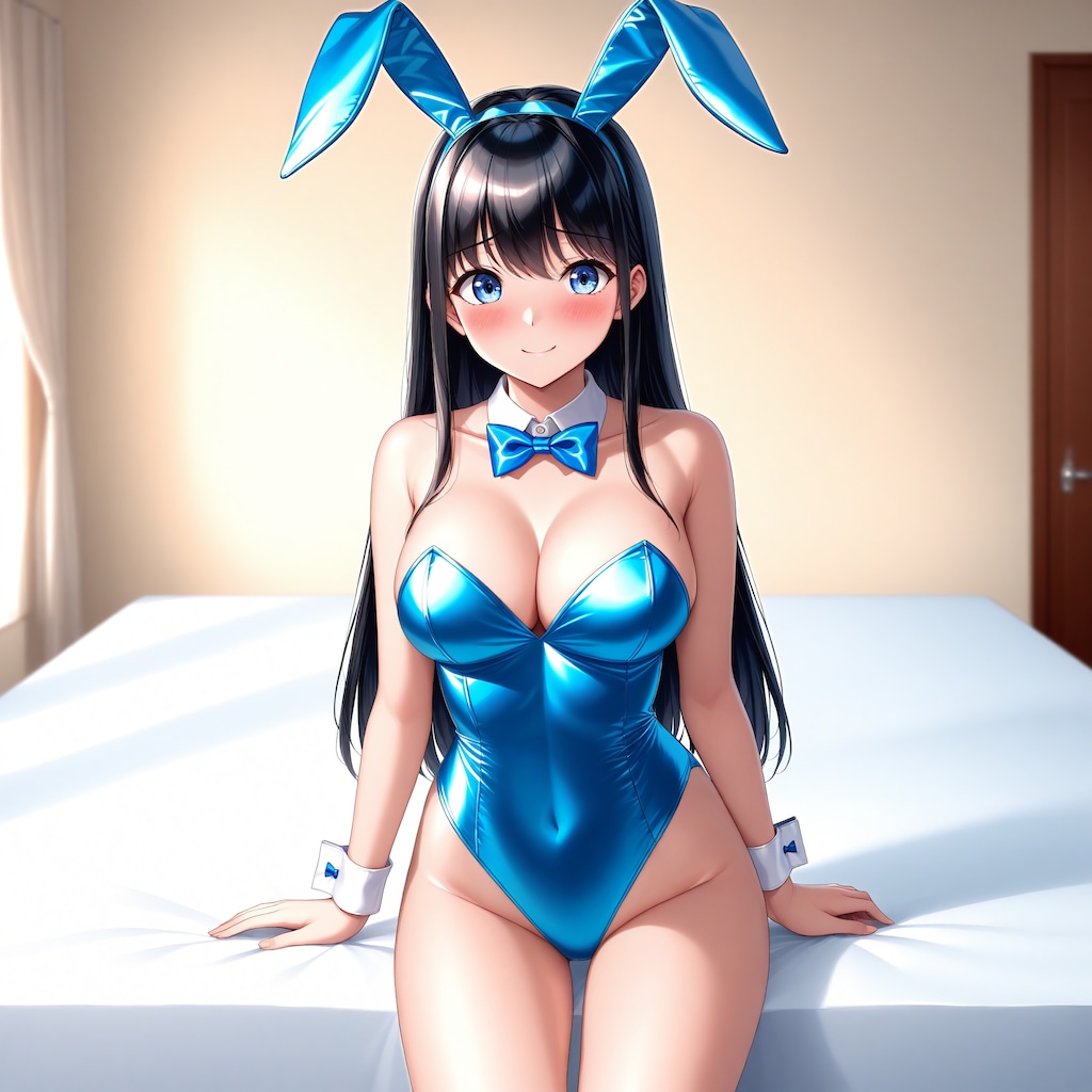 青バニーガール