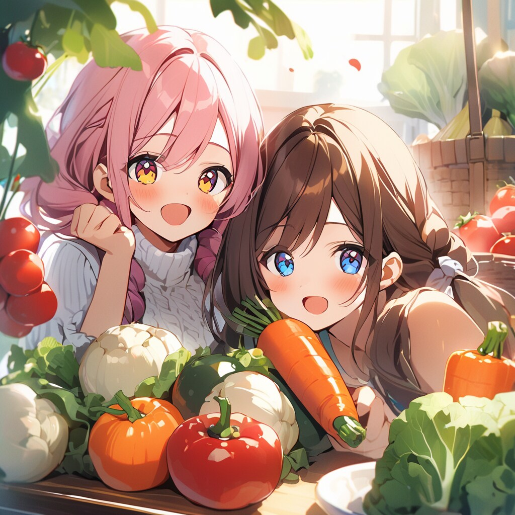野菜少女 | の人気AIイラスト・グラビア