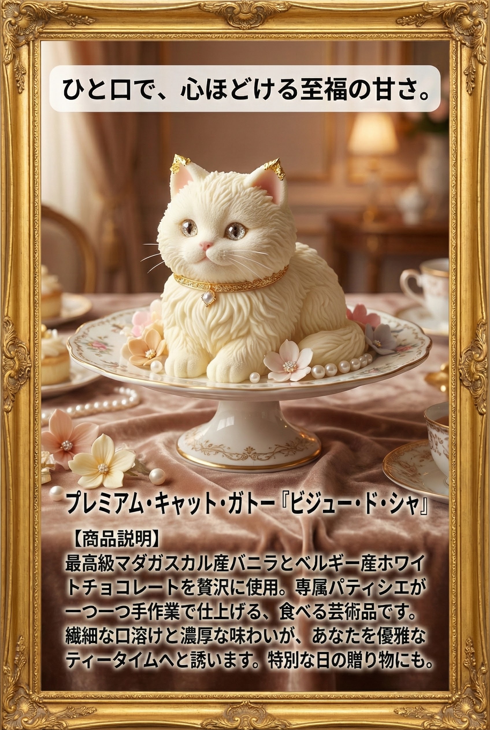 猫ケーキ　広告 | の人気AIイラスト・グラビア