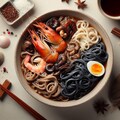 褐色肌のseafood noodle 4枚目