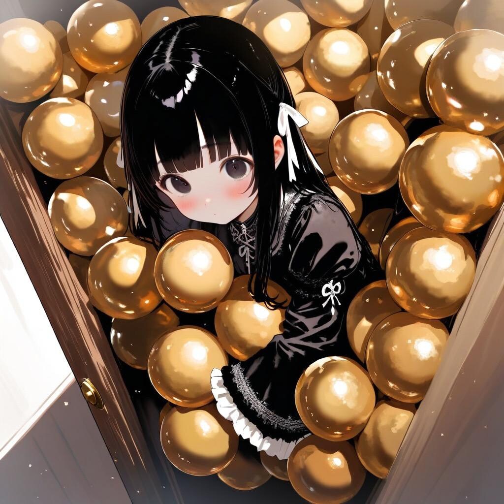 キンタマまみれの少女