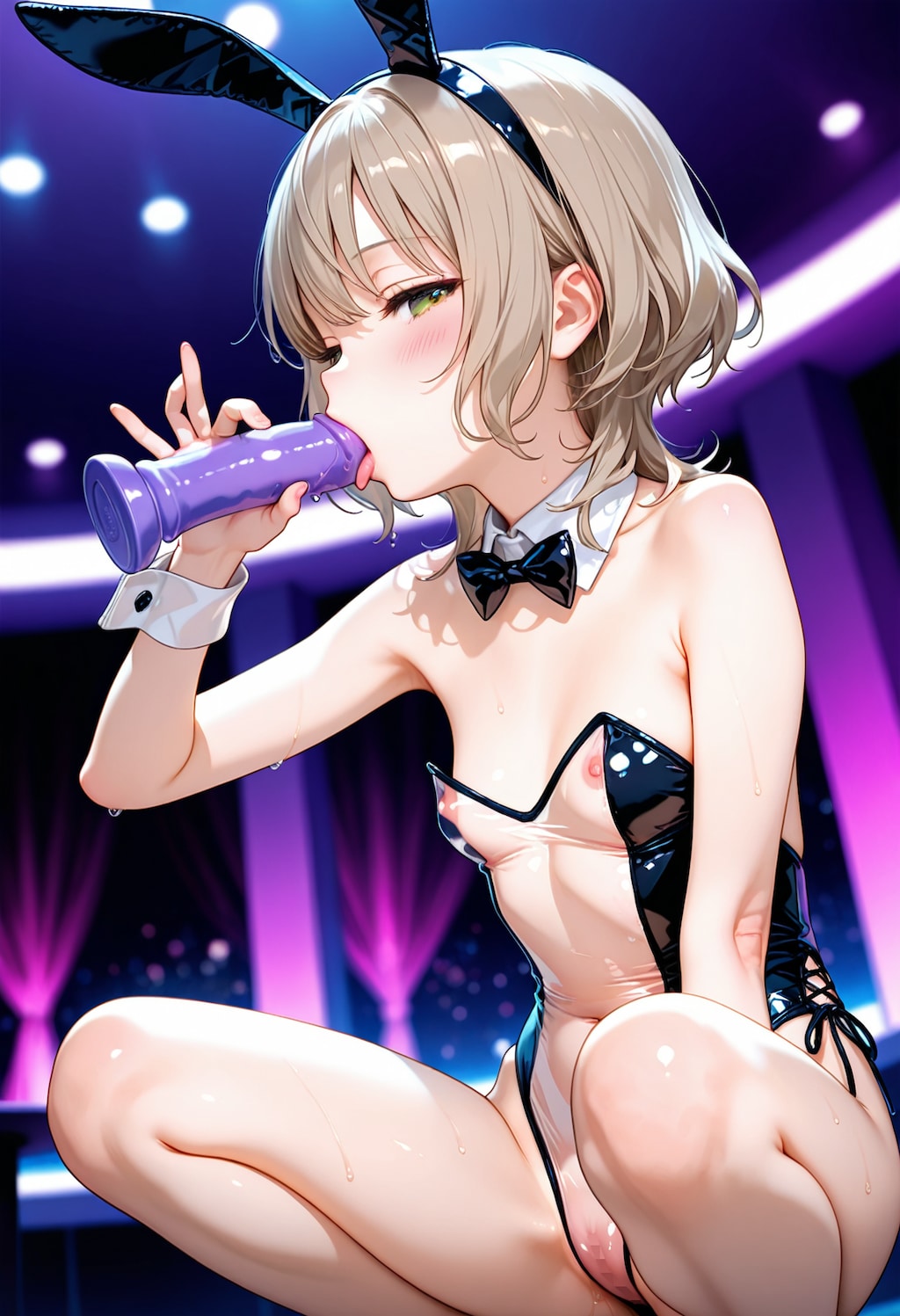 スケスケバニーガール