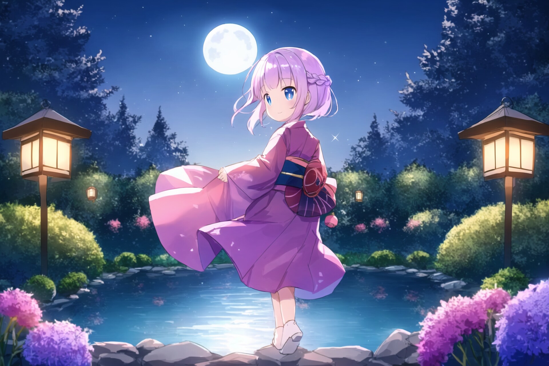 満月の夜に