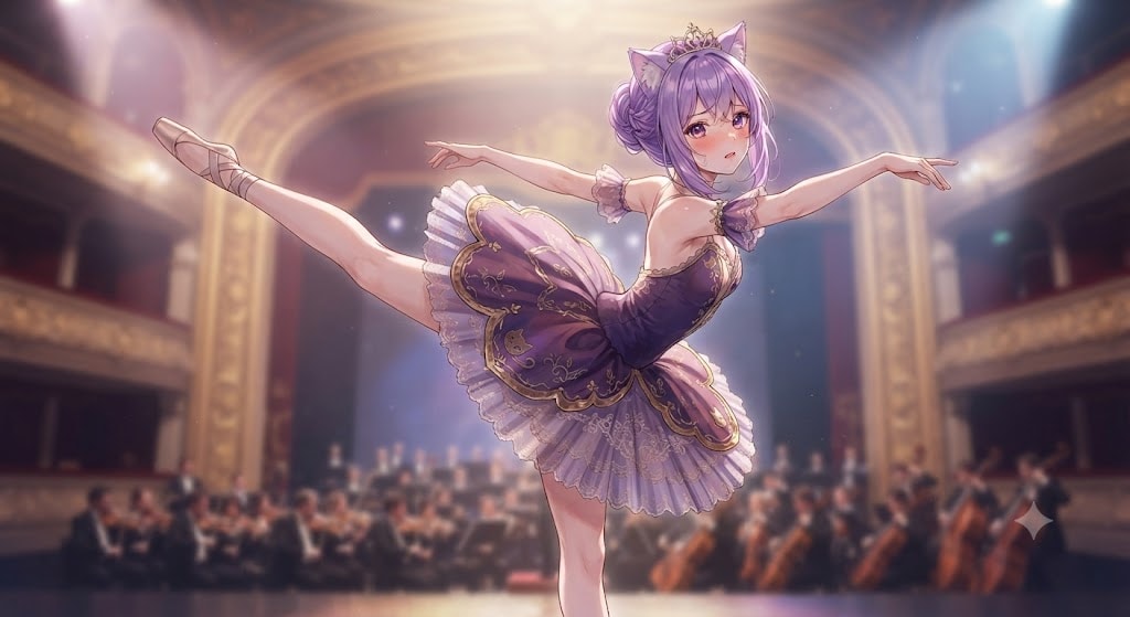 演技中捻ったが耐えてるプリマドンナのシス