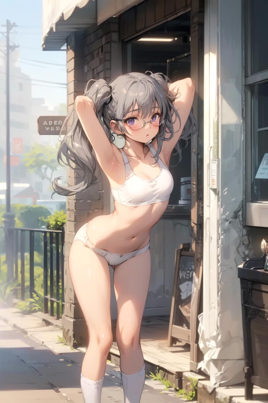 スポブラの眼鏡っ娘