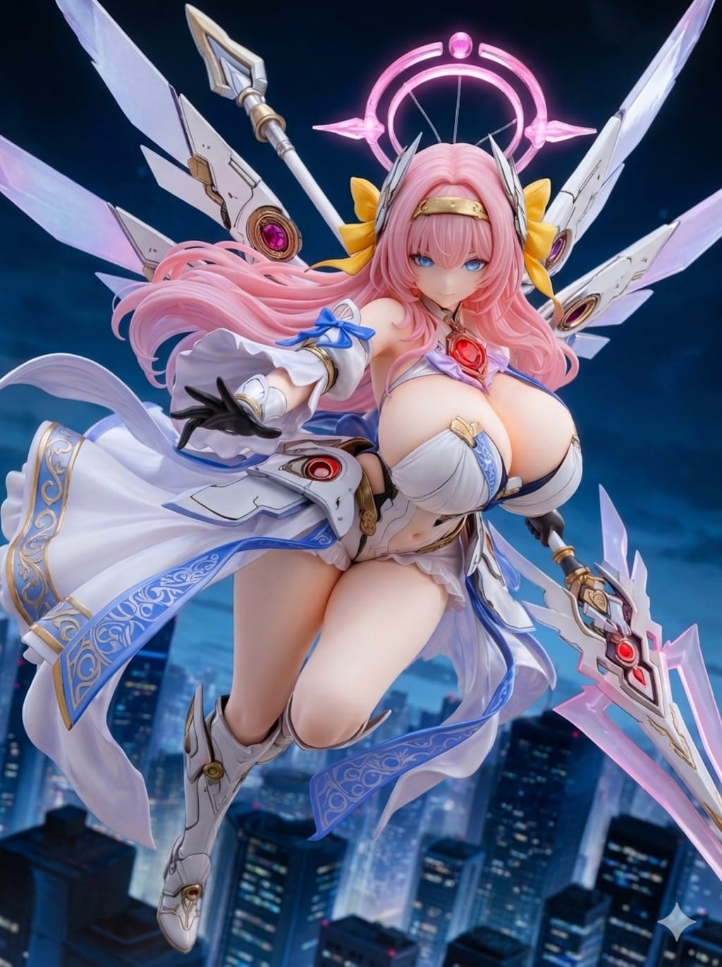 異世界制服少女達　 メカ娘の魔法少女アークと魔王ルリと レッドゴスロリ魔王付きドラゴン娘