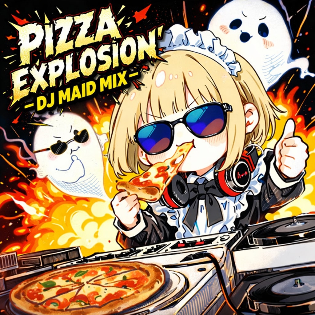 ( >ω<)👻おピッツァ系コンピアルバムやでぇー！🍕💥💥💥 | の人気AIイラスト・グラビア